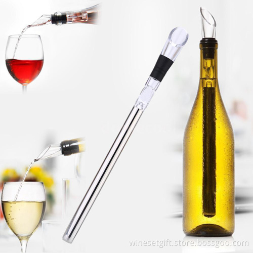 Food Grade AS Stainless Steel Wine Chiller Sticks Bar Accessories